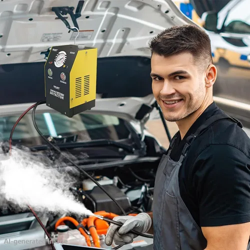 Vista 6 de Máquina de Humo Solary para Coche - Probador de Humo Automotriz EVAP DC 12V para Fugas de Vacío