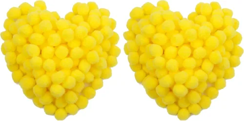 Vista 19 de MORFEN 150 pompones, pompones negros de 1 pulgada, bolas de pompón mullido, pequeños pompones para manualidades, proyectos de manualidades