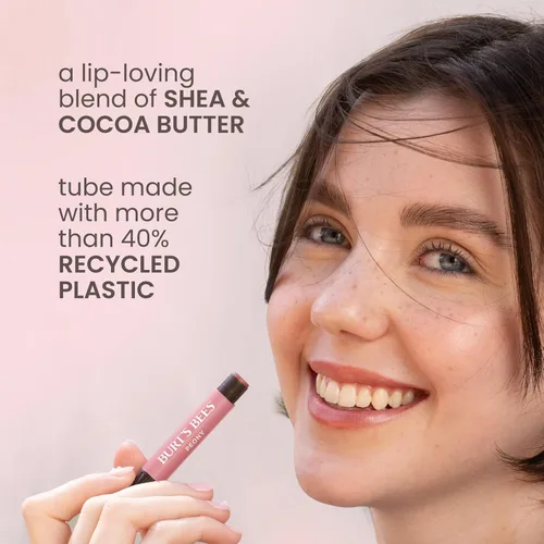 Vista 7 de Burt's Bees Shimmer - Juego de tinte labial tintado, hidratante para hidratación durante todo el día con acabado pigmentado brillante