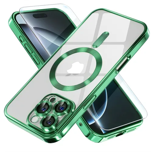 Vista 54 de Misea Funda magnética para iPhone 14 compatible con MagSafe [nunca amarillenta] [protección contra caídas de grado militar] protector completo