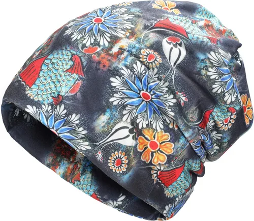 Vista 9 de ZLYC Gorro fino de verano para mujer, diseño floral, ligero, holgado Café étnico