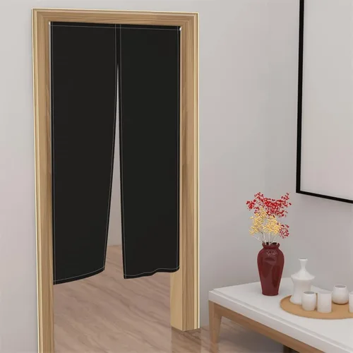 Vista 3 de Leowefowa Noren - Cortina de puerta de estilo japonés para tratamiento de ventana, tapiz de privacidad para separación de privacidad, cortina