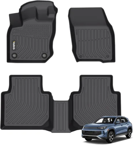 Vista 201 de Tapetes de piso para todo clima y forro de carga con respaldo para Chevrolet Suburban de 7 asientos 2021-2025 / GMC Yukon XL de 7 asientos