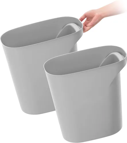 Vista 9 de IRIS USA Bote de basura pequeño Fabricado en Estados Unidos 6 galones Negro