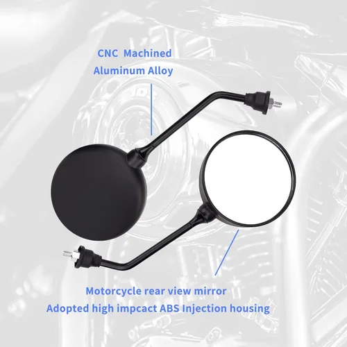 Vista 6 de AHL Espejos retrovisores con kit de transferencia compatibles con: BMW G310R 2017-2018/G310GS 2017-2018/F650GS/F800GS/F800R/F700GS
