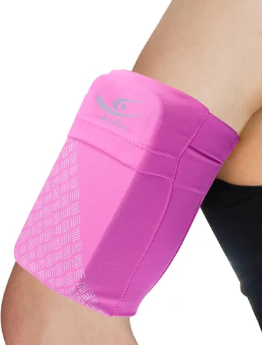 Vista 8 de HiRui Brazalete deportivo universal para teléfono celular, brazalete para correr para entrenamiento de ejercicio, compatible con iPhone Negro