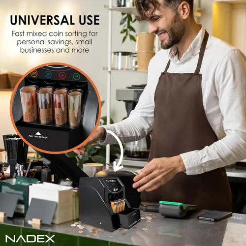 Vista 4 de Nadex 36SN Clasificador y envoltorio automático de monedas