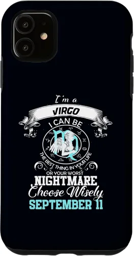 Vista 8 de Virgo Zodiac Sign Astrology Horoscope September 11 Birthday Case for iPhone 17