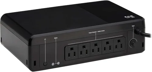 Vista 13 de Tripp Lite 350VA UPS Batería de respaldo de escritorio y protector contra sobretensiones, 210W, 3 tomas de corriente, UPS para hogar y oficina