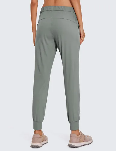 Vista 2 de CRZ YOGA - Pantalones deportivos elásticos de 4 vías para mujer de 27 pulgadas, pantalones deportivos para correr, viajes, descanso, pantalones