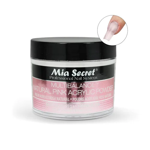 Vista 2 de Mia Secret Multibalance Natural Rosa Acrílico Polvo 2 Oz