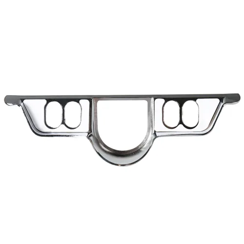 Vista 4 de Cubierta de acento para panel de instrumentos de interruptor cromado para Harley Touring 96-13 Electra Glide/Street Glide FLHX 06-13