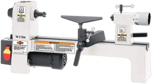 Vista 2 de SHOP FOX W1704 - Torno de sobremesa de 1/3 caballos de fuerza y mini portabrocas D4103 con pérgolas
