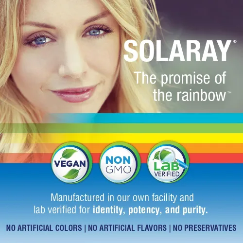 Vista 5 de SOLARAY Ojos de luteína de triple fuerza, 18 mg Suplemento de apoyo para la salud ocular y macular con luteína y zeaxantina de origen natural