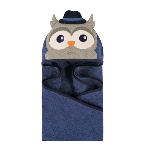 Vista 102 de Hudson Baby Toalla con capucha unisex de algodón con cara de animal para bebé, cocodrilo, talla única