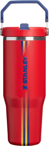 Vista 77 de STANLEY IceFlow 2.0 - Vaso con pajilla abatible con asa, 30 onzas, tapa giratoria y popote abatible, botella de agua a prueba de fugas, acero Tiza
