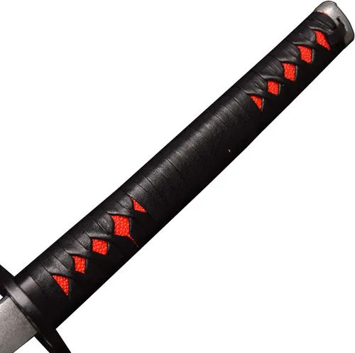 Vista 5 de Sword fort - Katana de acero al carbono de metal real, espada Katana de RengokuTanjiroInosuke de anime Demon Slayer, alrededor de 41 pulgadas