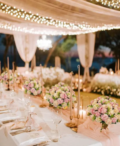 Vista 6 de 4 paquetes de flores artificiales de hortensias pequeñas, ramo de flores falsas de seda para decoración del hogar, fiesta de boda, 1 paquete de 10