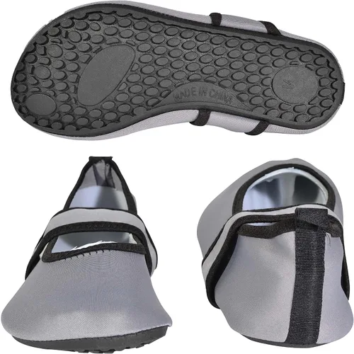 Vista 3 de Nufoot Futsole - Zapatos de cara suave para interiores y exteriores, calzado plegable y flexible para deportes, ejercicio, yoga o viajes, zapatos