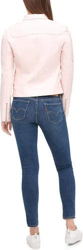 Vista 2 de Levi's Chaqueta de motocross Racer de piel sintética para mujer (estándar y plus)