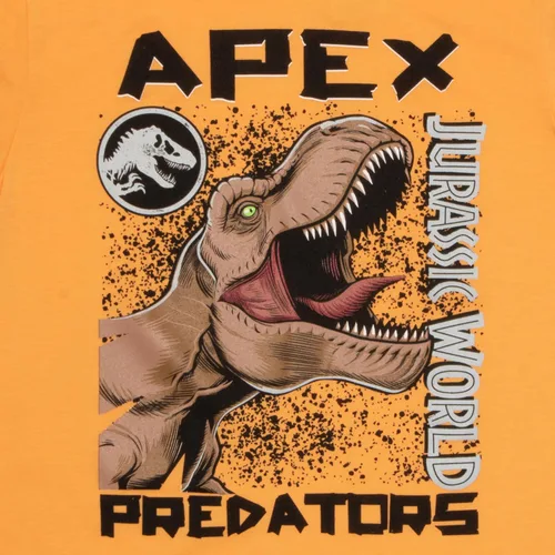 Vista 6 de Jurassic World Apex Predators - Juego de 3 piezas para niños, camiseta de manga corta, camiseta sin mangas y pantalones cortos, paquete de 3