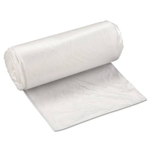 Vista 4 de Inteplast Group - Bolsas de basura comerciales de alta densidad, 60 L, 8 micrones, 61x83.8 cm, color negro, 50 bolsas/rollo, 20 rollos/cartón