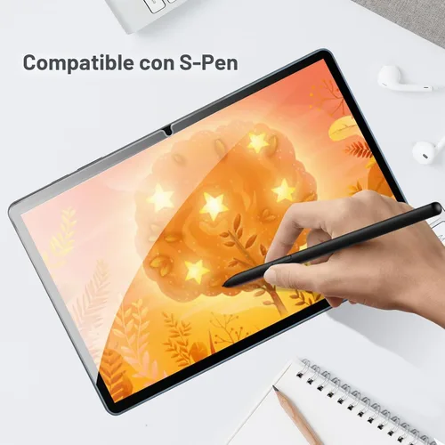 Vista 5 de ProCase Paquete de 2 protectores de pantalla para Galaxy Tab S10 Plus/S9 Plus/S9 FE Plus de 12.4 pulgadas, dureza 9H de vidrio templado transparente