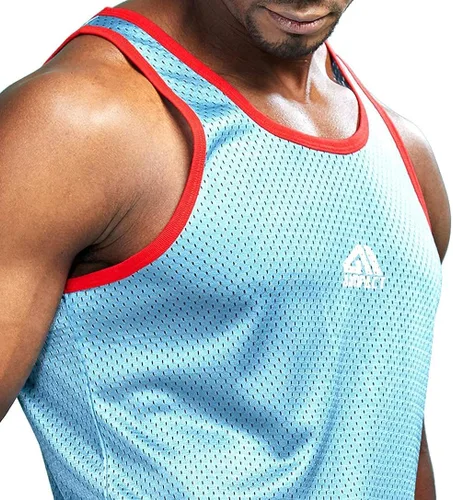 Vista 4 de AIMPACT Camiseta sin mangas de entrenamiento atlético para hombre 1