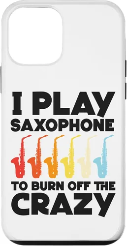 Vista 16 de iPhone 16 Saxofón I play saxofón para quemar el caso loco