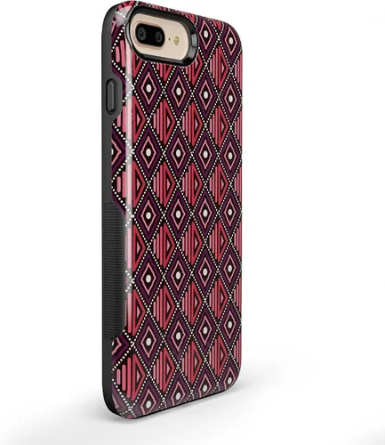 Vista 2 de Casely Funda para iPhone 6/7/8 Plus Funda con estampado de festival (solo buenas vibraciones)