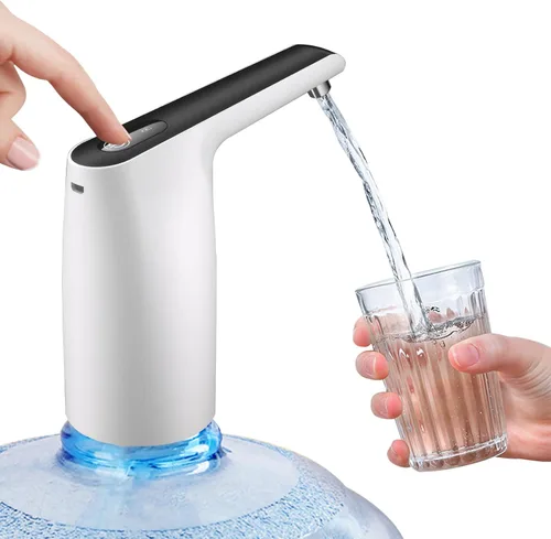 Vista 3 de Bomba de botella de agua, dispensador de agua, bomba eléctrica de botella de agua, dispensador de jarra de agua recargable por USB, dispensador
