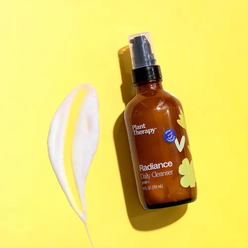 Vista 4 de Plant Therapy Radiance Gel Cream Cleanser 4 oz elimina maquillaje, suciedad y aceite, suave, hidratante y limpiador facial