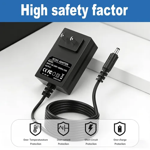 Vista 4 de Cargador de 29.4V para Hoverboard Gotrax compatible con Gotrax GKS Lumios/Plus/Pro/Edge/Nova/Glide 24V y 25.2V Baterías Cable adaptador de corriente