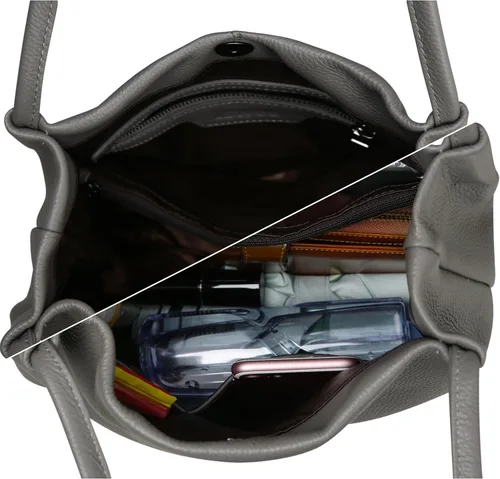 Vista 34 de Iswee - Bolsos de cuero genuino, diseño de hombro Hobo, bolsos para mujer