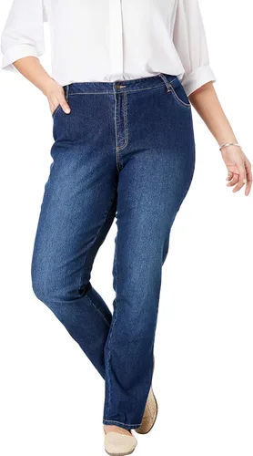 Vista 27 de Woman Within Jeans elásticos de pierna recta de 5 bolsillos Banana