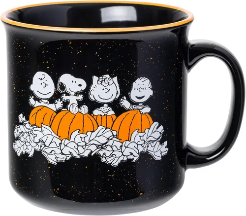 Vista 12 de Silver Buffalo Peanuts Featuring Snoopy Racing Team Finish Line 3D Sculpted Handle Ceramic Mug, 20 Ounces