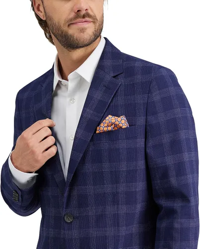 Vista 4 de J.M. Haggar Men's Tailored Fit Subtle Print Stretch Sportcoat