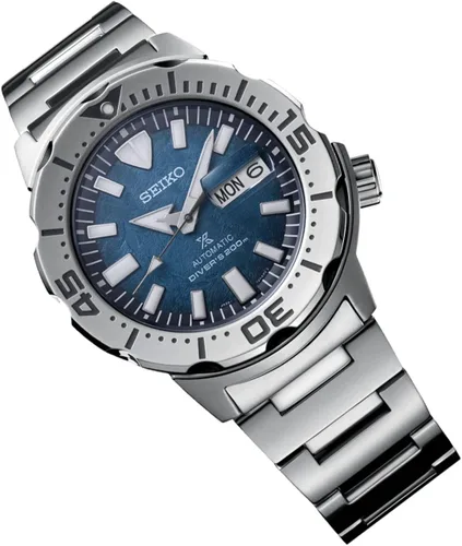 Vista 2 de Seiko Prospex SRPH75K1 Reloj automático con esfera azul de 656.2 ft para buceador, Azul, Buzo