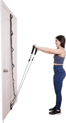 Vista 5 de Lumia Wellness Correa de anclaje para ejercicios de banda de resistencia, banda de gimnasio de puerta resistente, gimnasio multipunto de cuerpo