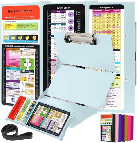 Vista 13 de Portapapeles de enfermería Edición de enfermería – 3 capas de aluminio plegable para enfermería Portapapeles de enfermería Esenciales