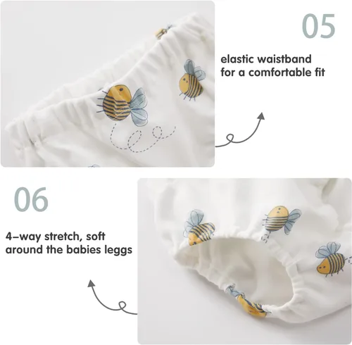 Vista 14 de pureborn Vestido de bebé niña 0-24 meses