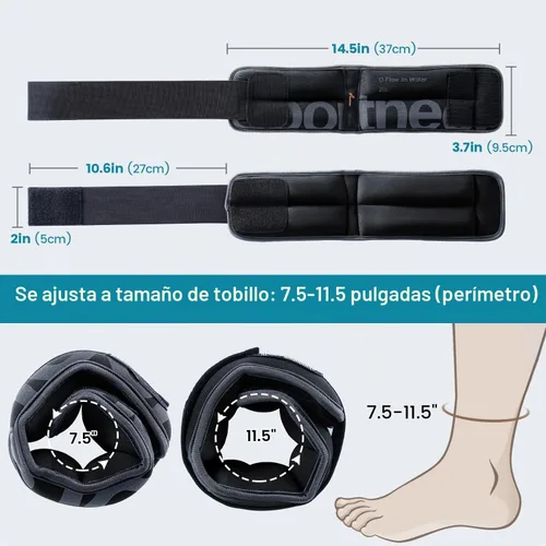 Vista 4 de Sportneer Ankle Weights for Men Women Strength Training