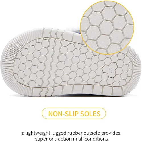 Vista 6 de BMCiTYBM Botas de nieve para bebés y niños pequeños, zapatos de invierno para niños y niñas, zapatos de bebé de piel sintética para clima frío