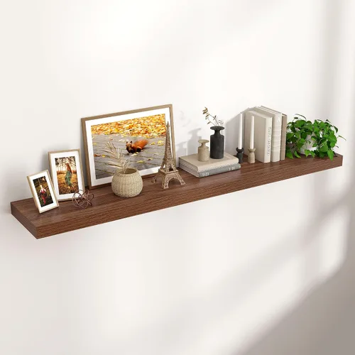 Vista 13 de Estantes flotantes cuadrados para pared de 8 pulgadas de ancho x 8 pulgadas de profundidad x 1.2 pulgadas de alto, pequeños estantes de pared
