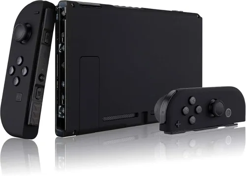 Vista 3 de eXtremeRate - Placa trasera para Nintendo Switch Console, NS Joycon con carcasa de mando de mano con botones de juego completo, carcasa de repuesto