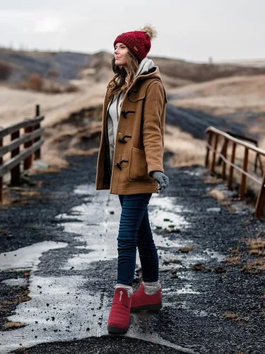 Vista 5 de SWQZVT Botas de invierno para mujer, para la nieve botas de invierno antideslizantes al tobillo, cómodas y resistentes al aire libre