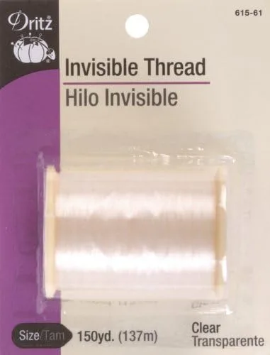 Vista 2 de Dritz Hilo invisible, 150 yardas, transparente (paquete de 2)
