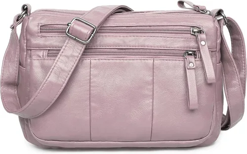 Vista 33 de Bolsos VOLGANIK ROCK para mujer de piel sintética suave, bolso de hombro para damas, bolso bandolera y bolsos de mano, liviano, con bolsillos