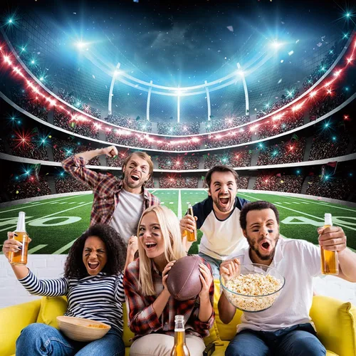 Vista 5 de Telón de fondo de campo de fútbol, estadio deportivo, auditorio, fondo de fotografía, decoración de fiesta temática de fútbol, pancarta de mesa