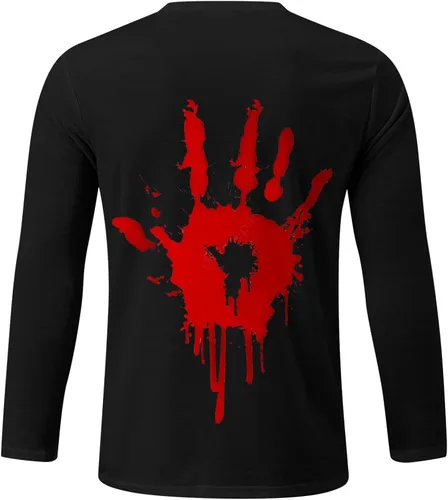 Vista 2 de Men's T Shirts Breathable Crew Neck Long Sleeve Regular Fit Thermal Lightweight Tees Stylish True Comfort Tops